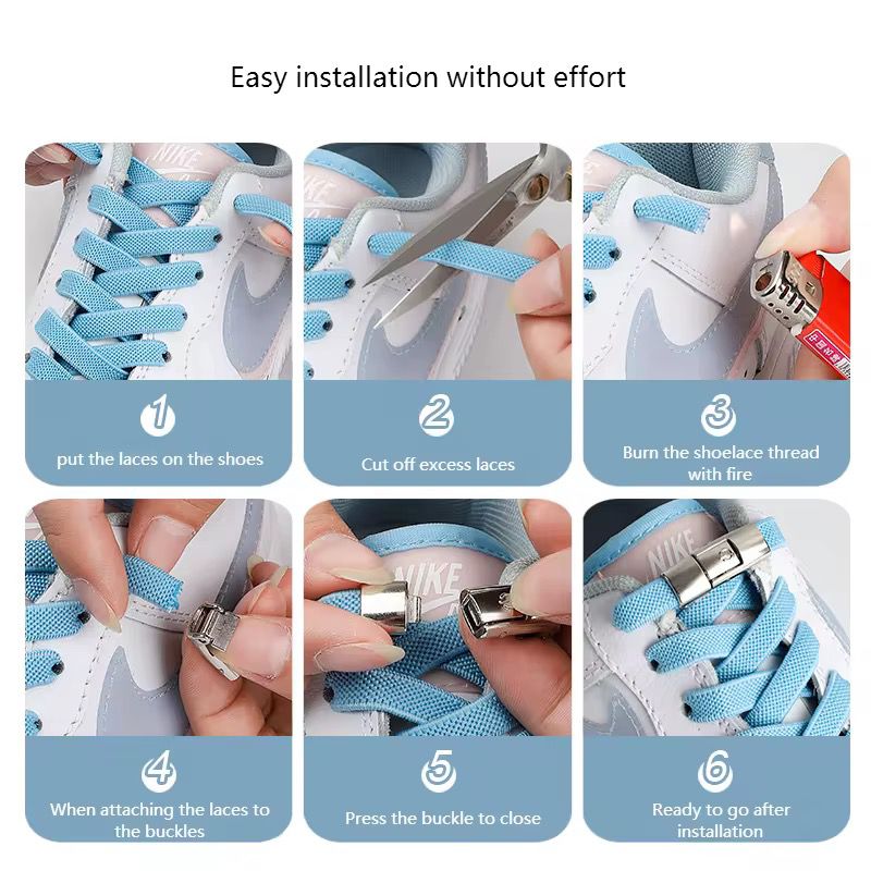 Sireturi elastice cu sistem Press Lock - 15 CULORI DISPONIBILE