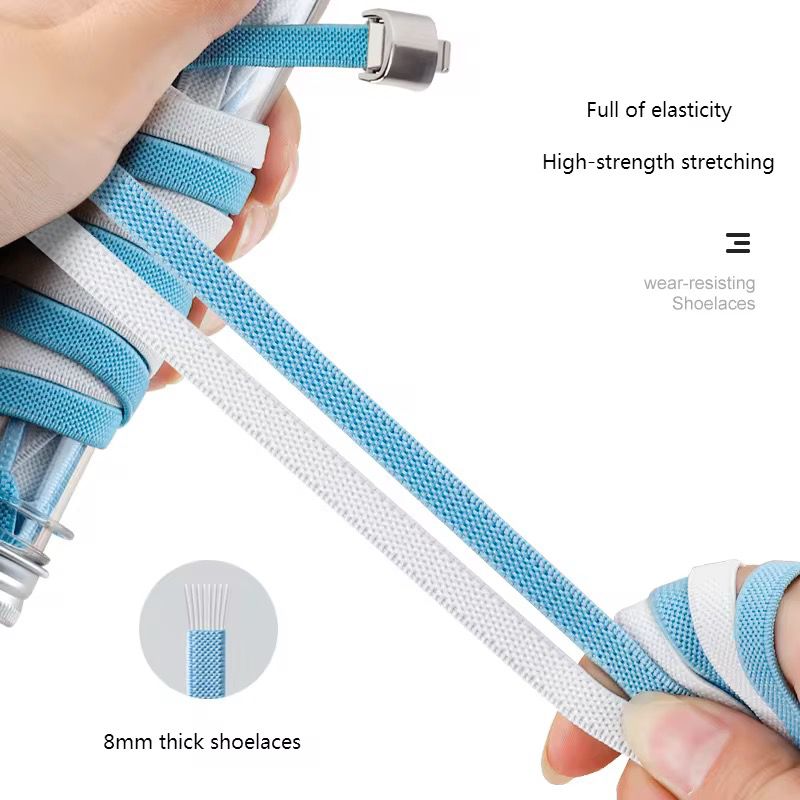 Sireturi elastice cu sistem Press Lock - 15 CULORI DISPONIBILE