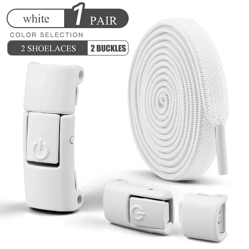 Sireturi elastice cu sistem Press Lock - 15 CULORI DISPONIBILE