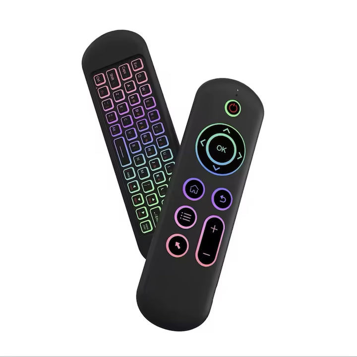 Telecomanda cu Tastatura si Mouse 2 in 1 pentru TV si Dispozitive Inteligente.