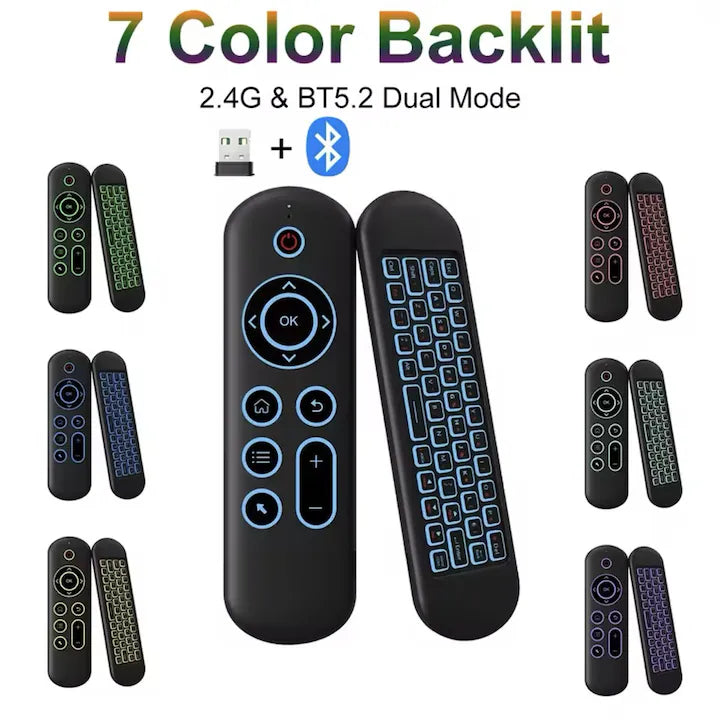 Telecomanda cu Tastatura si Mouse 2 in 1 pentru TV si Dispozitive Inteligente.